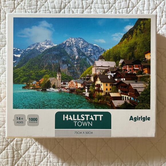 AGIRLGLE HALLSTATT TOWN Puzzle 1000 Pieces 75cmx50cm 14+ ages Intricate Logical - Picture 1 of 6